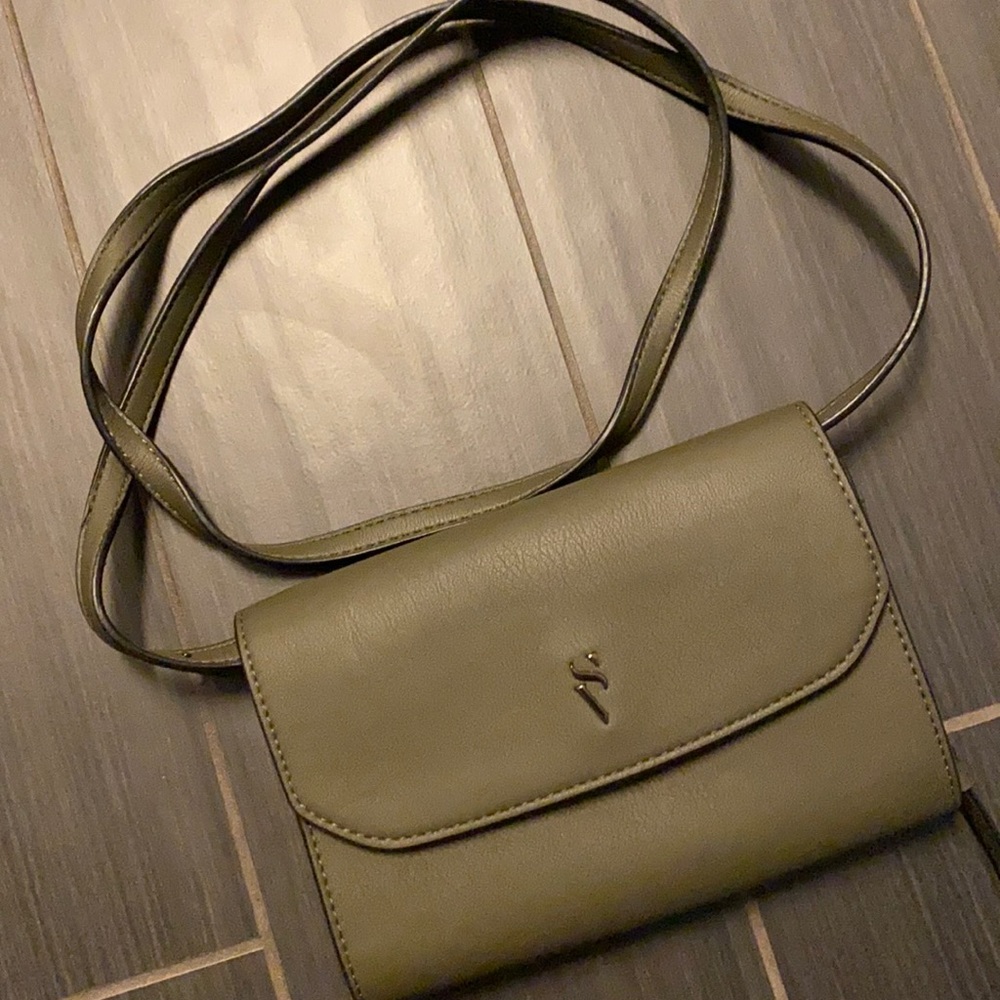 Brand new Vera Wang cross body camo green bag